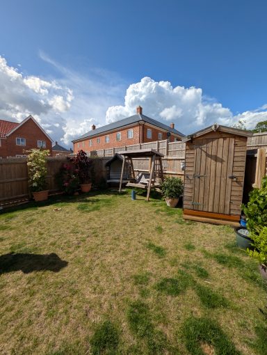Garden as it was before works started in Stowmarket